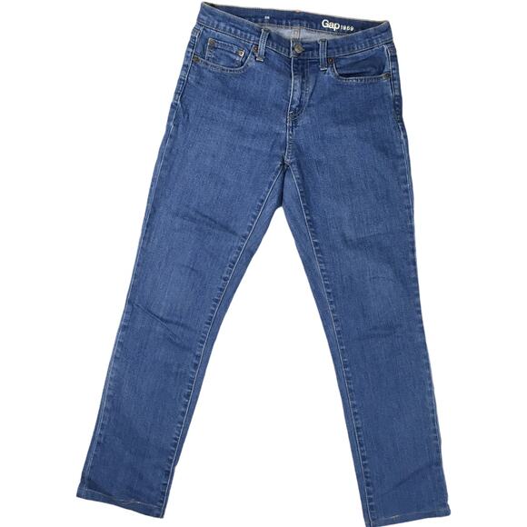 Gap 1969 Jeans Skinny Leg Medium Wash Blue Denim Pants‎ Women's 26 Casual - Picture 1 of 11